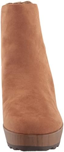 Dr. Scholl's Womens Walk Away Block Heel Ankle Bootie Brown Fabric 7 M | Image 1
