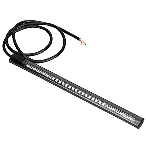 Luz trasera giratoria, 48SMD (3528SMD + 3014SMD) Luz de señal de coche universal Placa de matrícula Freno trasero giratorio Tiras de luces de parada de motocicleta