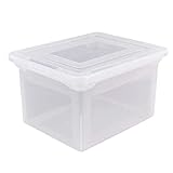 Office Depot Brand Letter and Legal File Tote, 18'L x 14 1/4'W x 10 7/8'H, Clear