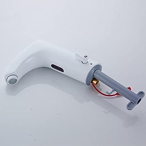 Grifos mezcladores con sensor automáticos para lavabo con acabado oro cepillado 6
