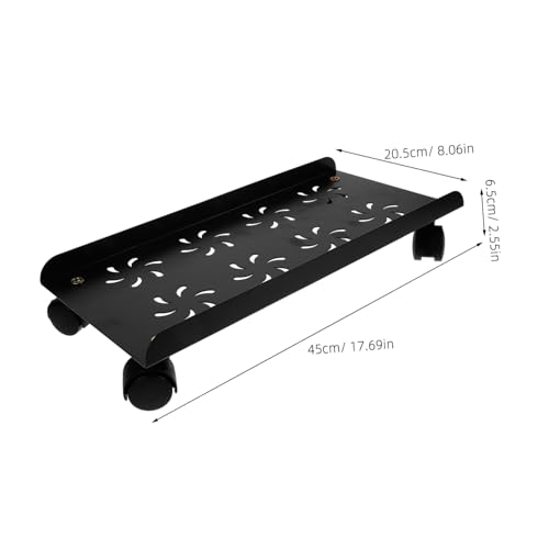 Soporte móvil para CPU con ruedas, elevador para torre de computadora bajo escritorio, diseño simple para alfombra miniatura 2