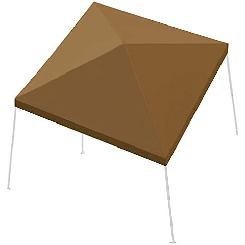 Strong Camel Canopy Replacement Top 8'X8' Canopy Cover for Pop UP Tent Slant Leg Frame (TOP ONLY) (Brown) Cover