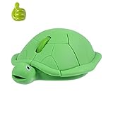 Cute Wireless Turtle Animal Mouse - Silent Click, USB Cordless, Gaming Mouse for Laptop - Green