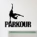 Parkour naklejki ścienne Street Traceur Sport winylowa tablica naścienna dom przedszkole pokój dzienny sztuka dekoracyjna plakat cytaty 73x73cm