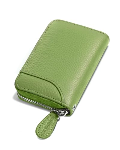 [GADIEMKENSD] 財布 Rfid レザー カードケース カード入れ 大容量 小銭入れ メンズ Card Wallet Men Women Rfid 本革 カード クレジットカード 小銭ケース 財布 メンズ レディース コインケース キーケース アップルグリーンです