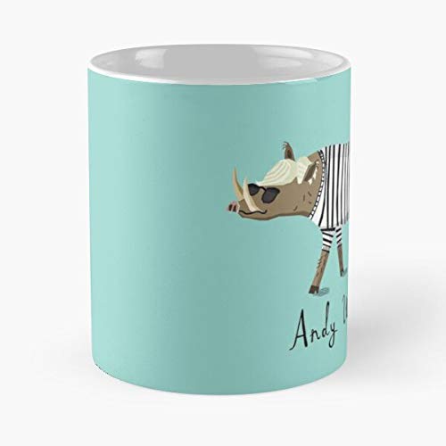 Art Andy Love Artist Warhol Colours 80S Green Pop La Mejor Taza de café de cerámica de mármol Blanco de 11 oz