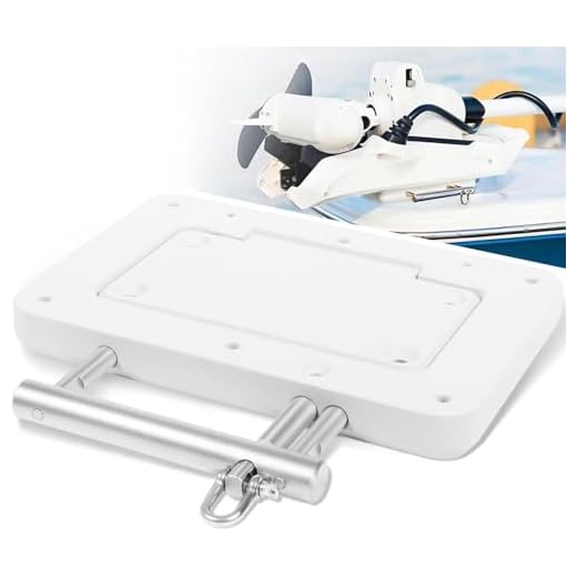 CTcar Schnellwechsel-Halterungsplatten-System Ersatz für Garmin Force Kraken Trolling-Motor- OEM Ersatz [010-12832-60| 0100209801 ] - Weiß