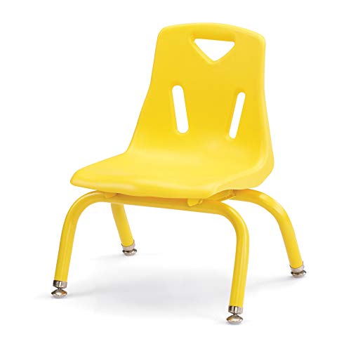Image of Berries Jonti-Craft 8118JC1007 Stacking Chair with Powder-Coated Legs, 8 inch Height, Yellow