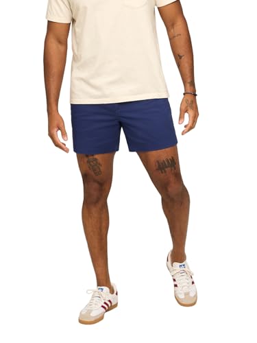 Image of Chubbies Chino Shorts Men 5.5 Inch - Mens Shorts Casual with Elastic Waistband, Side and Back Pockets, Stretch Cotton Blend