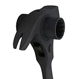 AB Tools Klucz do rusztowania 4 w 1, z grzechotką, bi-sześciokątny, 19 i 21 mm, młotek pazurowy, pręt do podważania