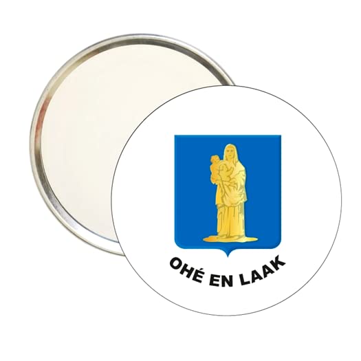 ROUND MIRROR. - OHE HARMONIAL SHIELD IN LAAK LIMBURG - HOLLAND
