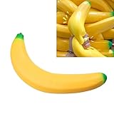 Banana Squishy Toy, Fake Banana Squishy, Giant Banana Squishy Fidget Toys, Soft Jumbo Squishy Banana Toys for Stress Relief and Enhancement for Work School