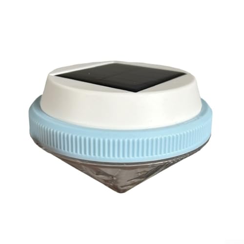 Luces LED solares flotantes para piscina con función de cambio de color para piscinas al aire libre, estanques, jacuzzis y fuentes, impermeables con energía solar y funcionamiento automático (diamante