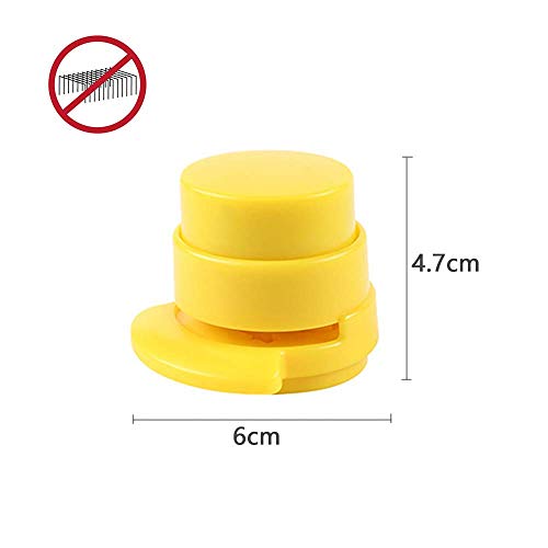 4 stuks nietloze nietmachine, mini nietvrije nietmachine, milieuvriendelijk, voor kantoor, thuis, studentenbriefpapier… - Image 3