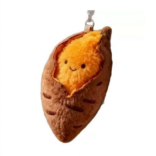 Plush Toy, Baked Sweet Potato Plush Keychain, Versatile Attachment, Used