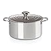 Le Creuset Casseruola a bordi alti Evolution in Acciaio inox con Coperchio, Ø 24 cm, Struttura a 3 strati