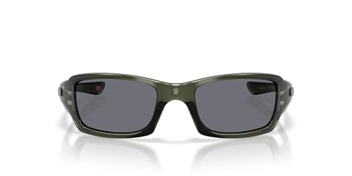 Oakley Sunglasses for Men - OO9238 Fives Squared Rectangular Sunglasses - Olive Ink/Grey - Size 54