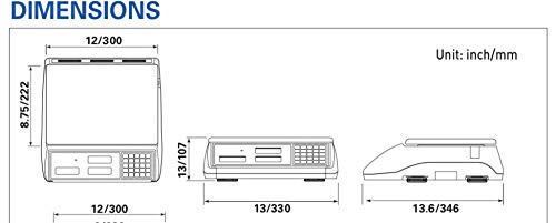 Cas S2000Jr 60 Pound Capacity - Lcd Display - 3 Direct Plus Annd 199 Indirect Plus - Food Or Retail Industry Scale - Ntep Approved #TOP3