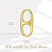 10K Gold Clasp Double Lobster Clasp Necklace Extender Clasp Bracelet Extension Connector for DIY Necklace Bracelet Jewelry Making(Style 1)