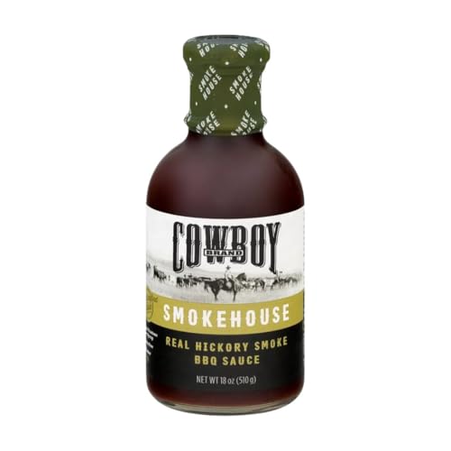 Cowboy Brand Barbecue Sauce, 18oz - Smokehouse (Pack of 3)