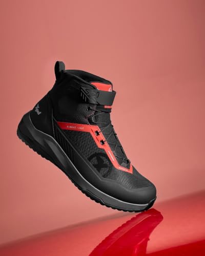 Chaussures de moto imperméables XPD X-Beat H2Out noir rouge taille 38 - 7