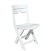 Adams Manufacturing 8575-48-3700 Quik-Fold Chair, White
