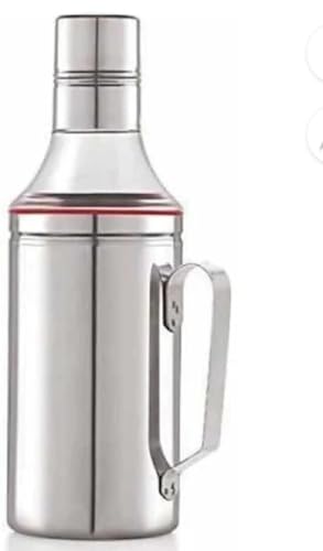 Image of Chef Pour Elite - for a premium kitchen vibe Oil Dispenser 1 Litre - Leak Proof Glass Bottle with Handle | Kitchen Oil Container for Cooking, Olive Oil, Vinegar | Easy Pour Design