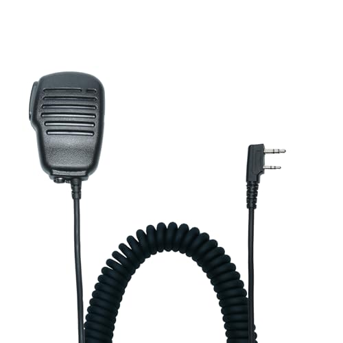 Image of Speaker Mic Handheld Microphone Compatible with Baofeng Kenwood UV-5R BF-888S BF-F8HP BF-F9 TK-3140 TK-3400 TK-3402 Walkie Talkie Two Way Radio 2Pack