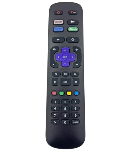 Original Replacement TV Remote Control Compatible with JVC Roku LT-43CR330 Smart Full HD HDR 4K LED