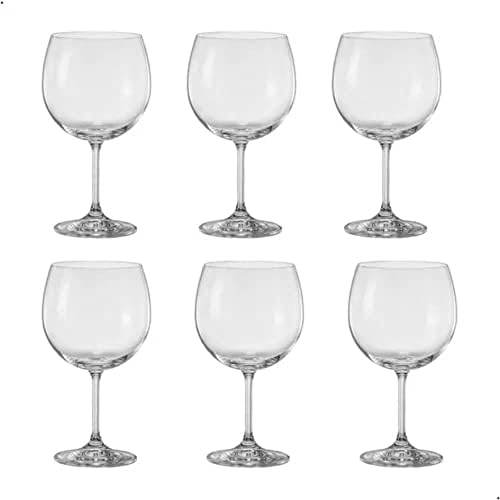 Jogo de 6 Taças para gin tonica Anna em cristal ecológico 600ml A...