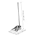 Ipetboom Stainless Steel Garbage Shovel with Long Handle Ergonomic Dustpan for Home and Office Cleaning Heavy Duty Kitchen Cleaning Tool for Easy Use and Convenience