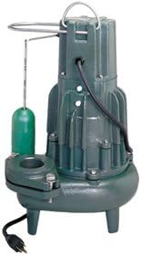 Zoeller M282 - 1/2 HP Cast Iron Sewage Pump (2") w/ Vertical Float - M282