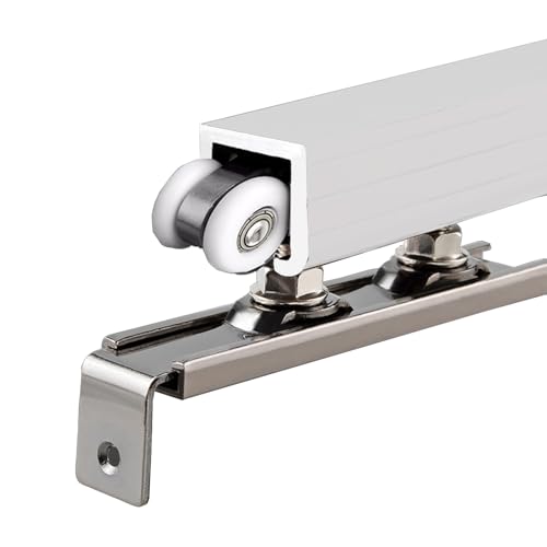 Kit de porte coulissante robuste : système rail unique armoires et placards
