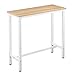 Produktbild WOLTU BT33hei 1x Bartisch Bistrotisch Stehtisch Esstisch, Metallgestell, Tischplatte aus MDF, Helleiche, 100x40x100cm(BxTxH)