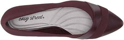 Easy Street womens Pump, Burgundy Suede, 6.5 Narrow US | Image 4