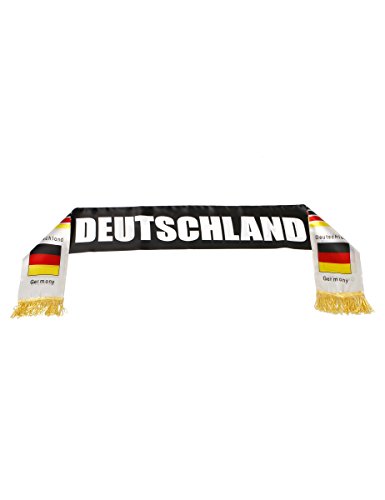 Atosa-24591 Atosa-24591-Echarpe Allemagne Deutschland 14 x 130 cm – Monde de Football et Sports – Jaune/Rouge/Noir (24591)
