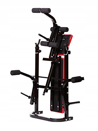 Opvouwbare Verstelbare Gewichtsbank met Dip Station Vouwen Zware Gewichtheffen Bank Thuis Training Gym Multiuse Workout Bench - Image 5
