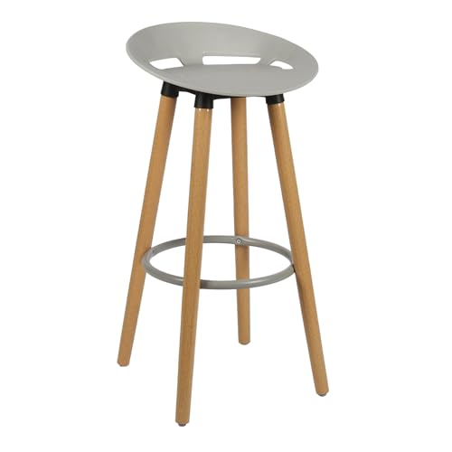 Image of Creative Fix Bar Stool for Living Rooms, Dining Rooms, Lobby, Reception, Waiting Rooms and banquets. | (Pack of 2) (Grey)