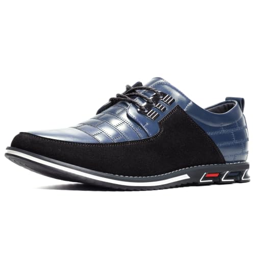 Image of Mens Dress Shoes Casual Business Oxford Derby Orthopedic Leather Shoes Simple Lace-up Walk Loafers Flats Shoes for Men