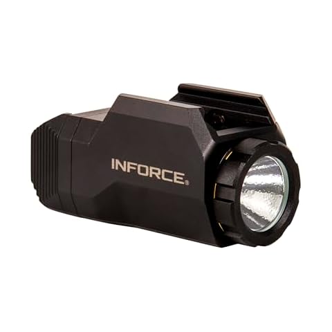 Inforce WILD1 Pistol Mounted Light 500 Lumens White Light, Black Body Cover