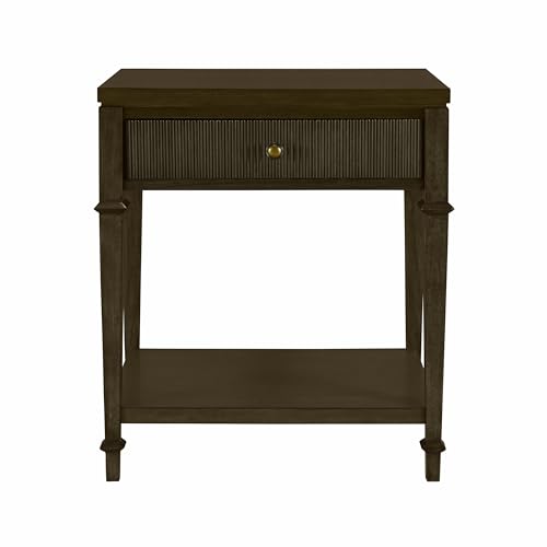 Martha Stewart Kenna Drawer Nightstand for Bedroom Nightstand with...