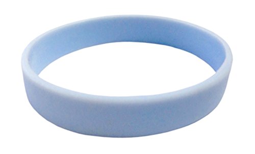 Image of TheAwristocrat 1 Dozen (12) Multi-Pack Blank Rubber Wristbands Silicone Bracelets - Select from a Variety of Colors