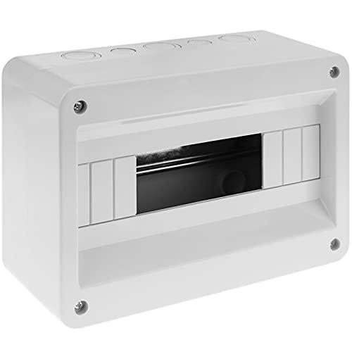 BeMatik - Boîtier de Surface d'automatisation électrique pour 12 modules en Plastique ABS de 18 mm Cover
