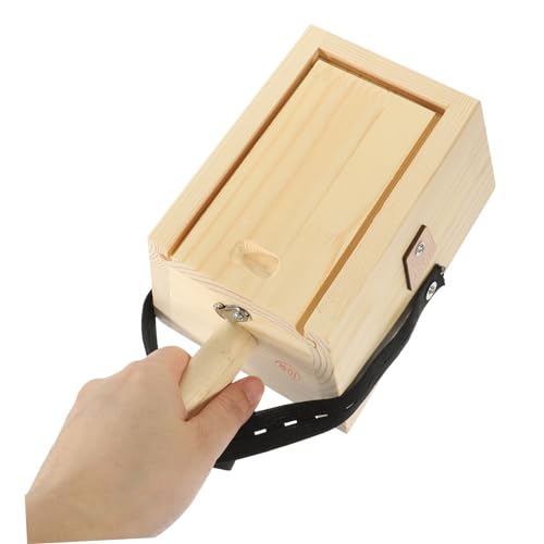 Caja de Moxibustión de Madera para Uso Doméstico, con Mango de Hierro y Piel No Tóxica, Recipiente para Quemar Moxa miniatura 3