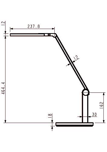 Lampe LED de bureau Alco Albert 961-10 blanche plastique 15W variable
