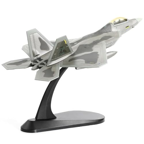 SEBUNAS 1/100 Scale F-22 Raptor Fighter Jet Model USAF FF03-049 1st Fighter Wing Langley Air Force Base Stealth Fighter Miniature Military Metal Diecast Aircraft Model Kit for Adult Collection