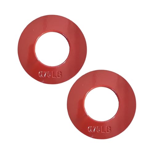 Menolana 2Pcs Fractional Weight Plates Small Change Plates Gym Supplies Color Coded for Workouts Compact Convenient Use Professional, red 0.75LB