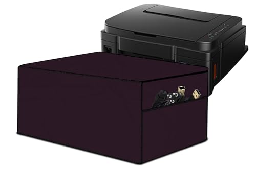Image of Stylista Waterprood and Dustproof Printer Cover Suitable for Brother Auto Duplex MFC-T920DW, Heavy-Duty Maroon Thick Polyester