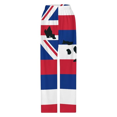 Map of Hawaii And Hawaiian FlagChildren's Casual Pajamas130CM3