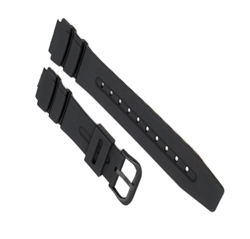 Bracelet en résine noire 19mm pour Casio G-Shock DW-290 DW-340 sport